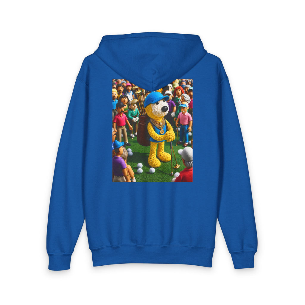 Doh Boi Golf™ Youth Zip-Up Golf Hoodie – Kids Front Logo & Back Golfer Graphic