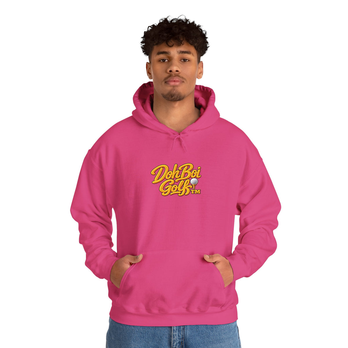 Doh Boi Golf™ Golf Hoodie – Front Logo & Back Golfer Graphic Pullover