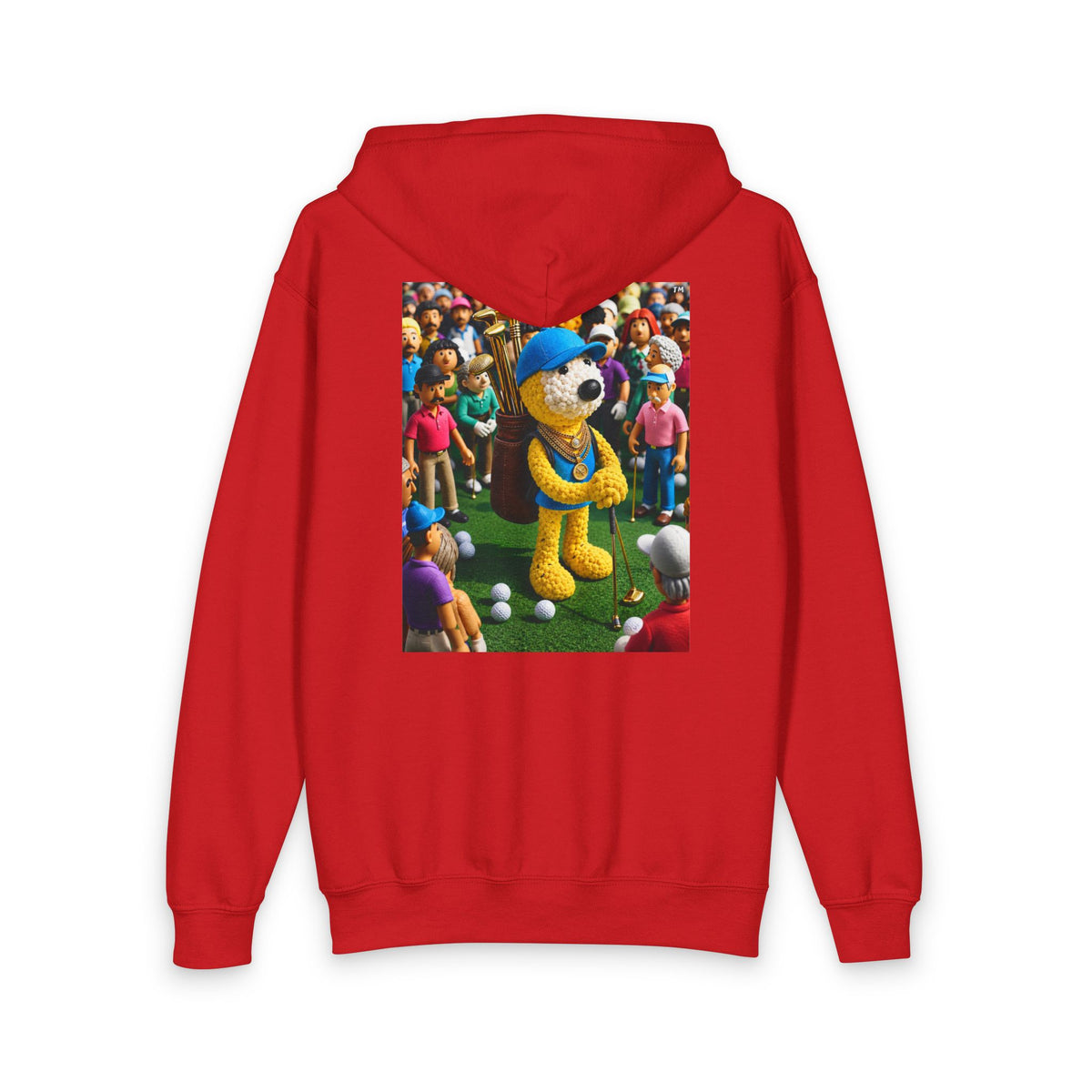 Doh Boi Golf™ Youth Zip-Up Golf Hoodie – Kids Front Logo & Back Golfer Graphic