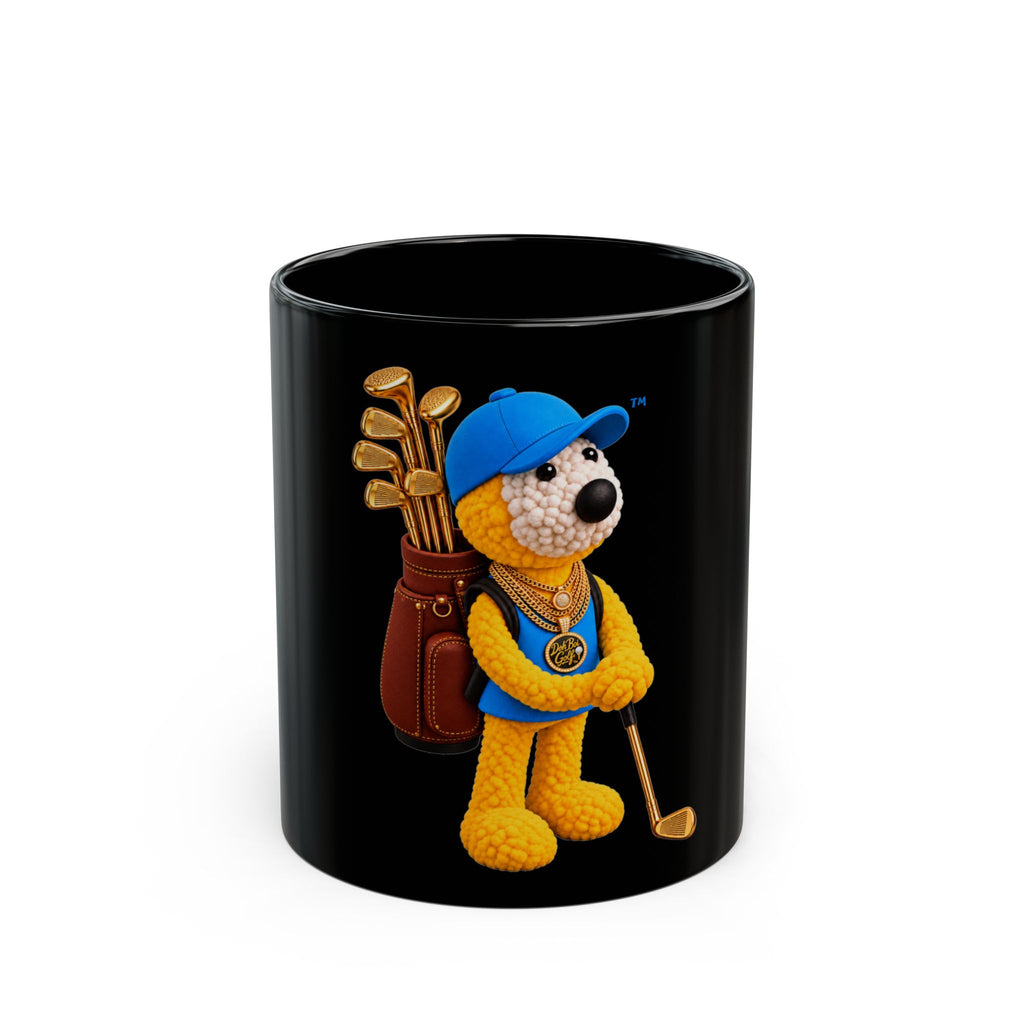 Doh Boi Golf™ Golfer Graphic Mug – Black Ceramic Coffee Mug, Golf Gift