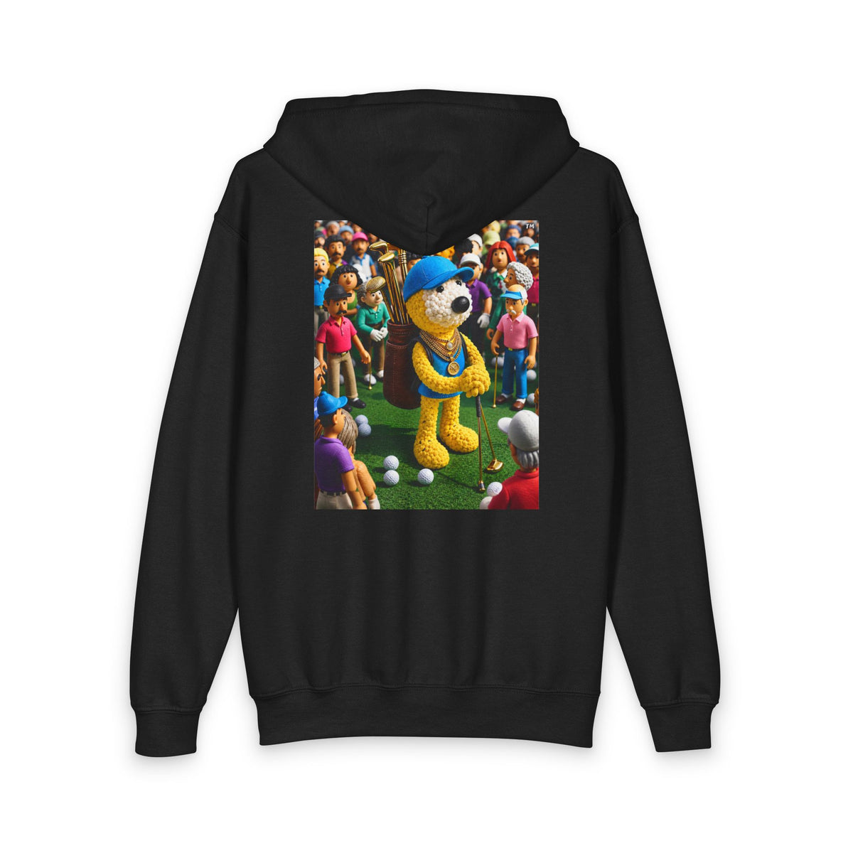 Doh Boi Golf™ Youth Zip-Up Golf Hoodie – Kids Front Logo & Back Golfer Graphic